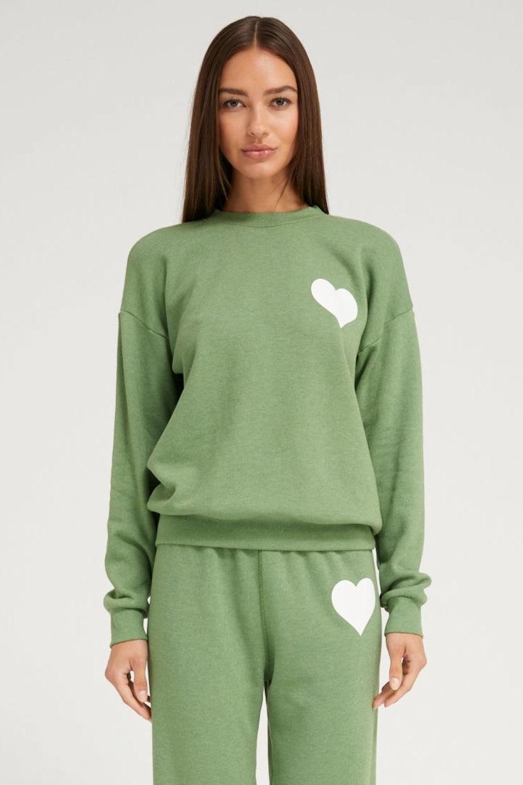 Fern Heart Sweatshirt ThermalRegulating ShockAbsorbing