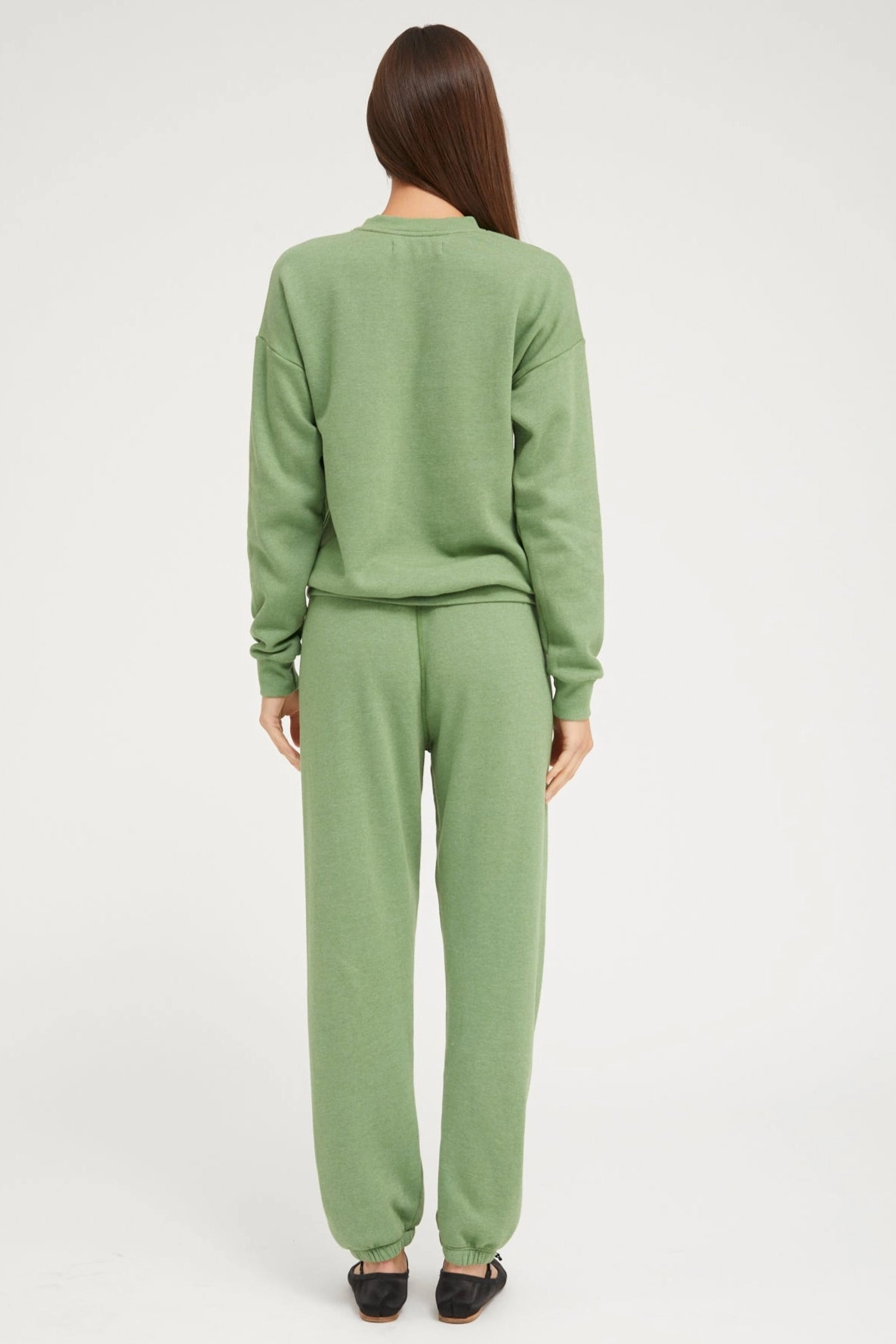 Reinforced Hems Fern Heart Sweatshirt