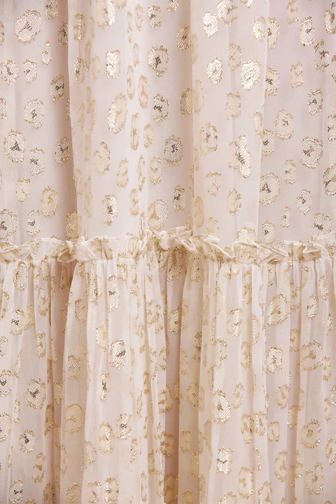 Harper Lurex Cape Ankle Gown Airy Silk Vibrant Light