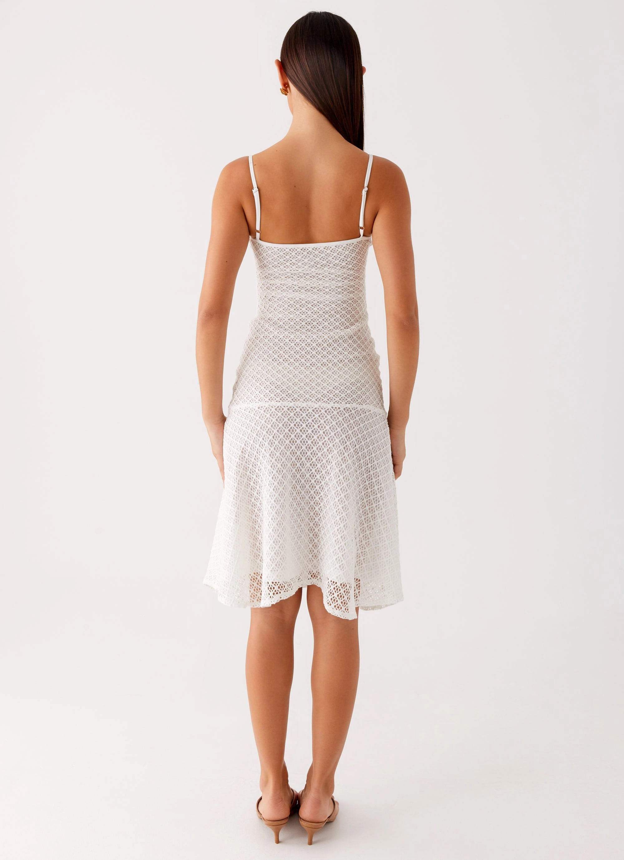 Tamar Midi Dress - White