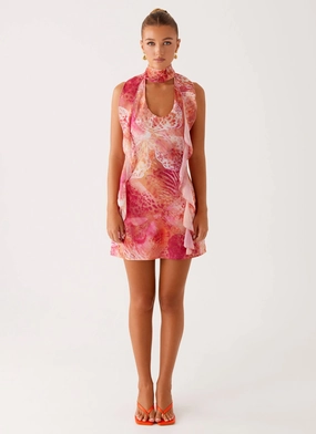 Tanner Mini Dress - Flamingo Fling