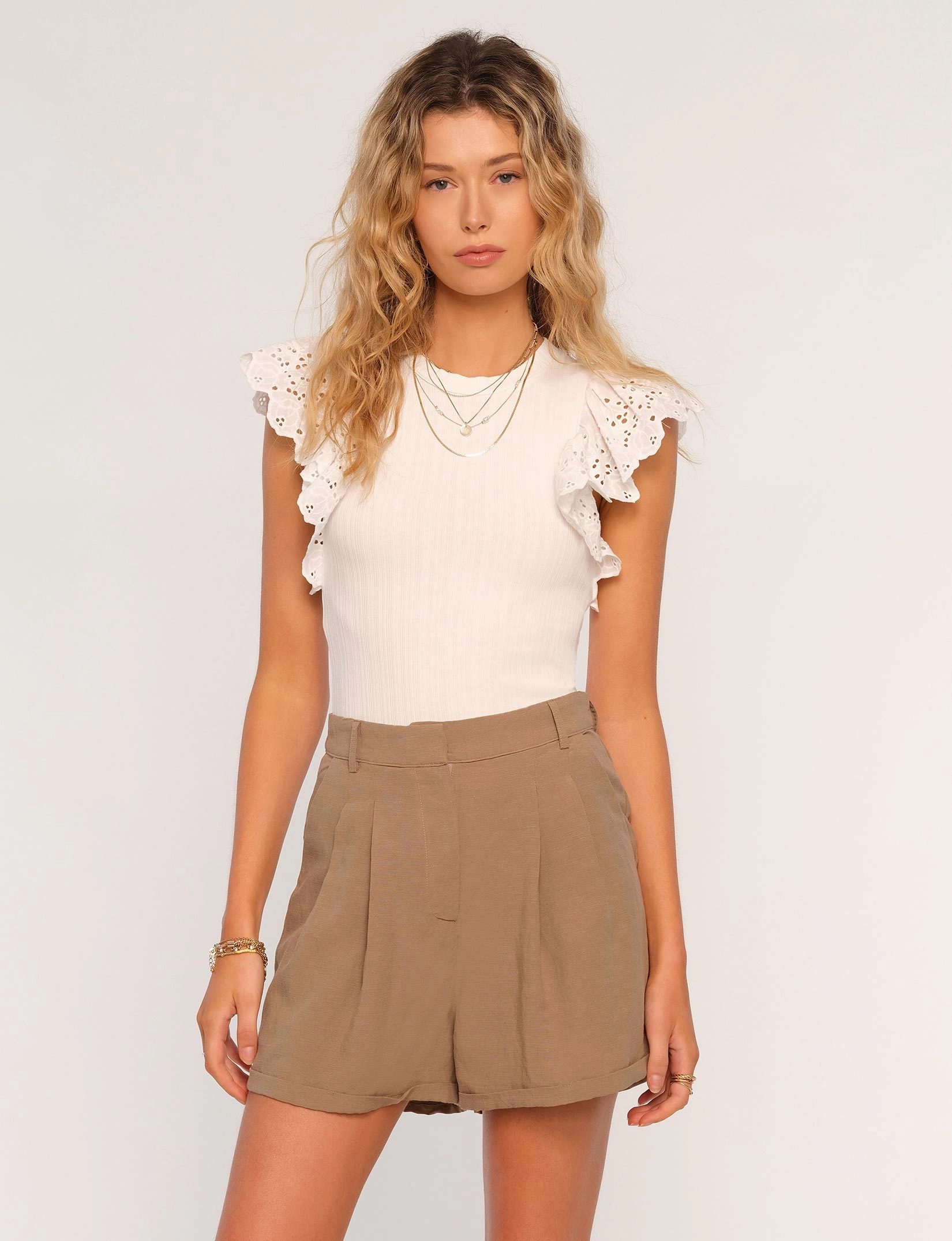 Taye Short in Moss Work Flex