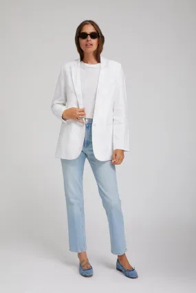 White Linen Blazer Modular Attachments