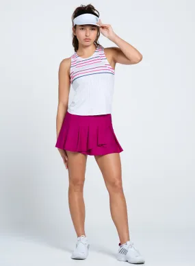 Berry Buzz Tank NonRestrictiveCollar V-neck Blouse
