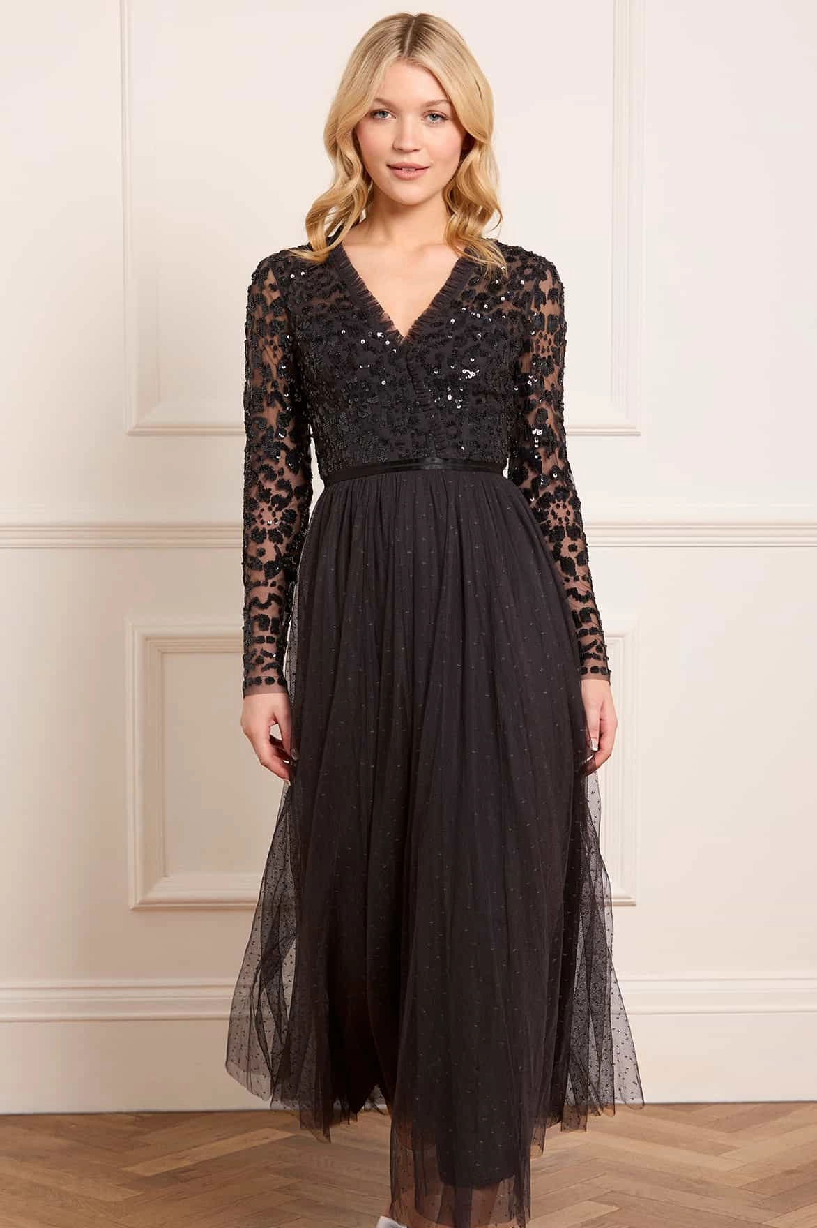 Tempest V-Neck Bodice Ankle Gown custom-fit Formal Choice