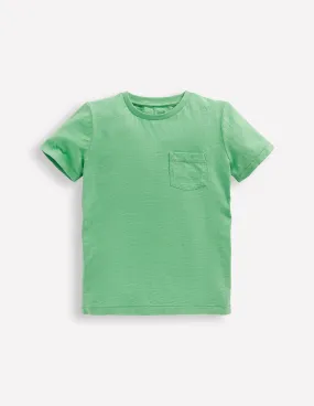 Everyday Short Sleeve T-Shirt-Aloe Green Stylish Jacket