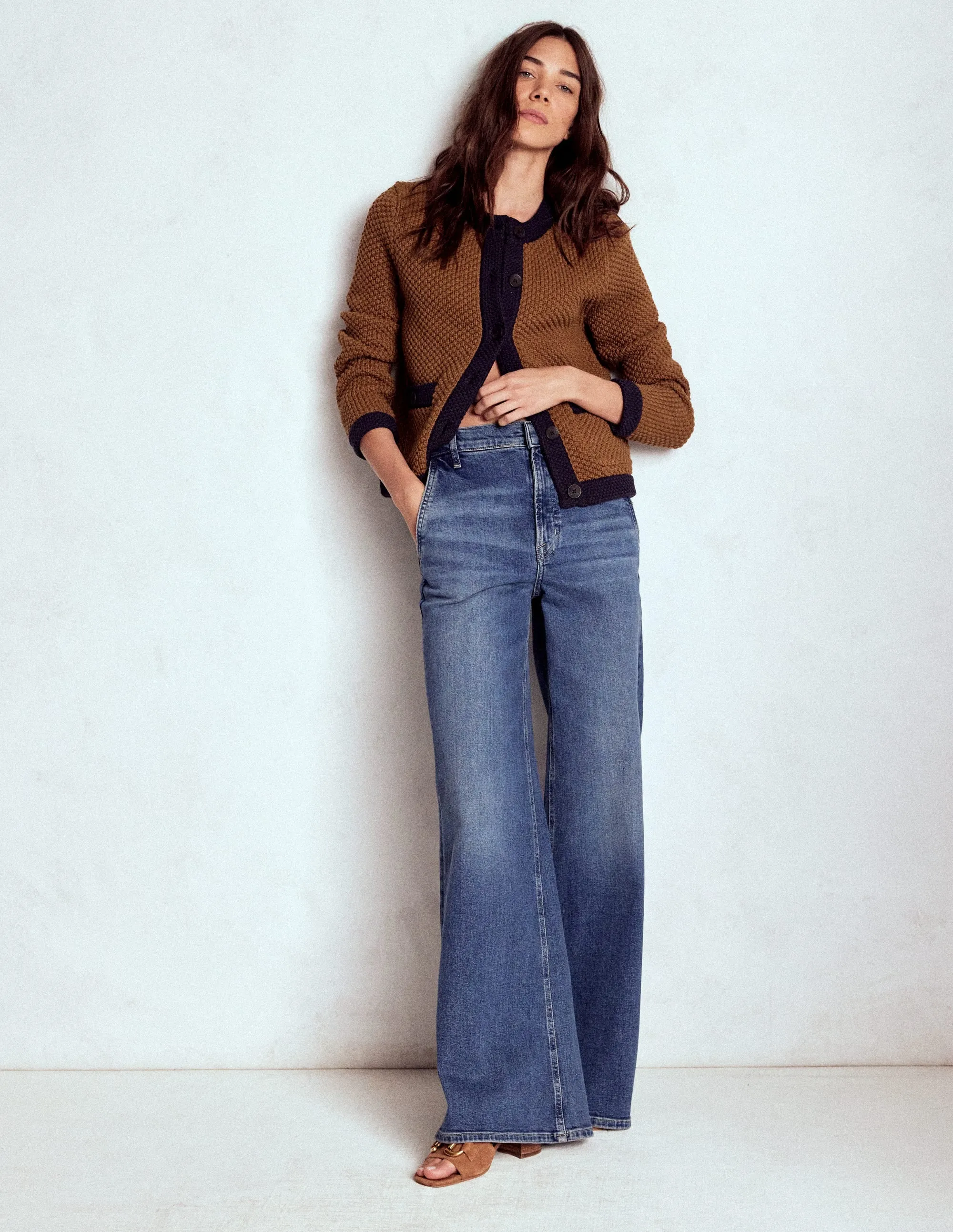 Walk In Park Loungewear Friendly Libby Knitted Jacket-Camel