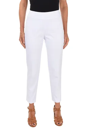 Clean Finish Textured Pique Pull-On Ankle Pant