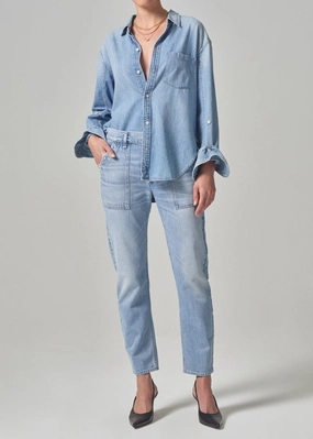 Modern Outfit Winter Fashion Leah Cargo in Pinpoint