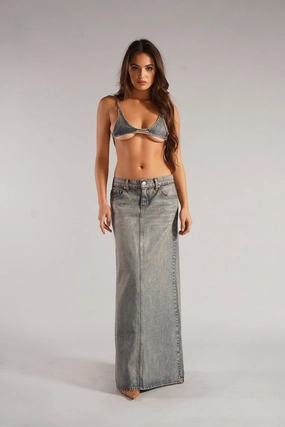 THE GLOW SKIRT / LIQUID BLUE Modern Wardrobe