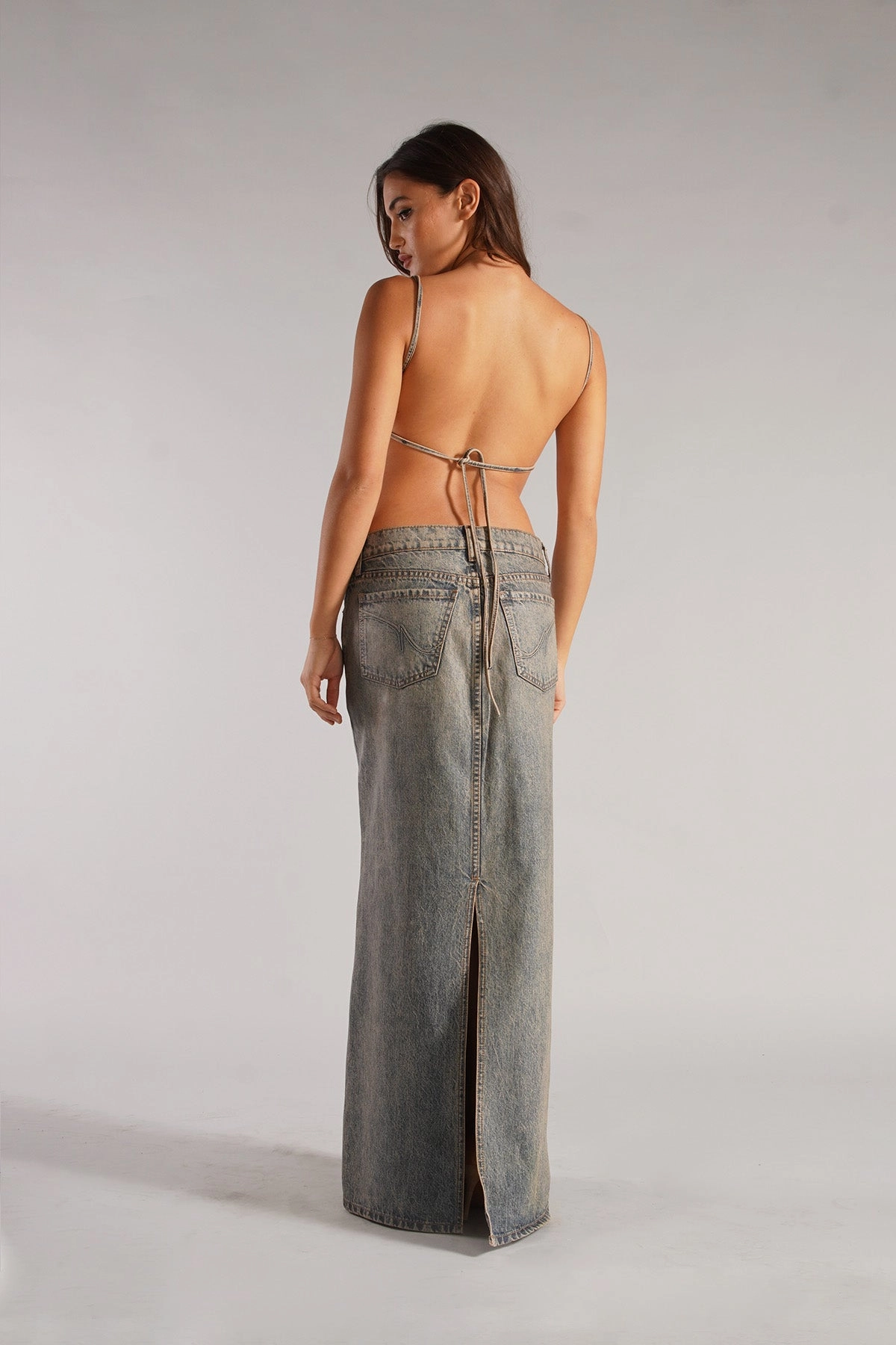 Fair trade personalized option THE GLOW SKIRT / LIQUID BLUE