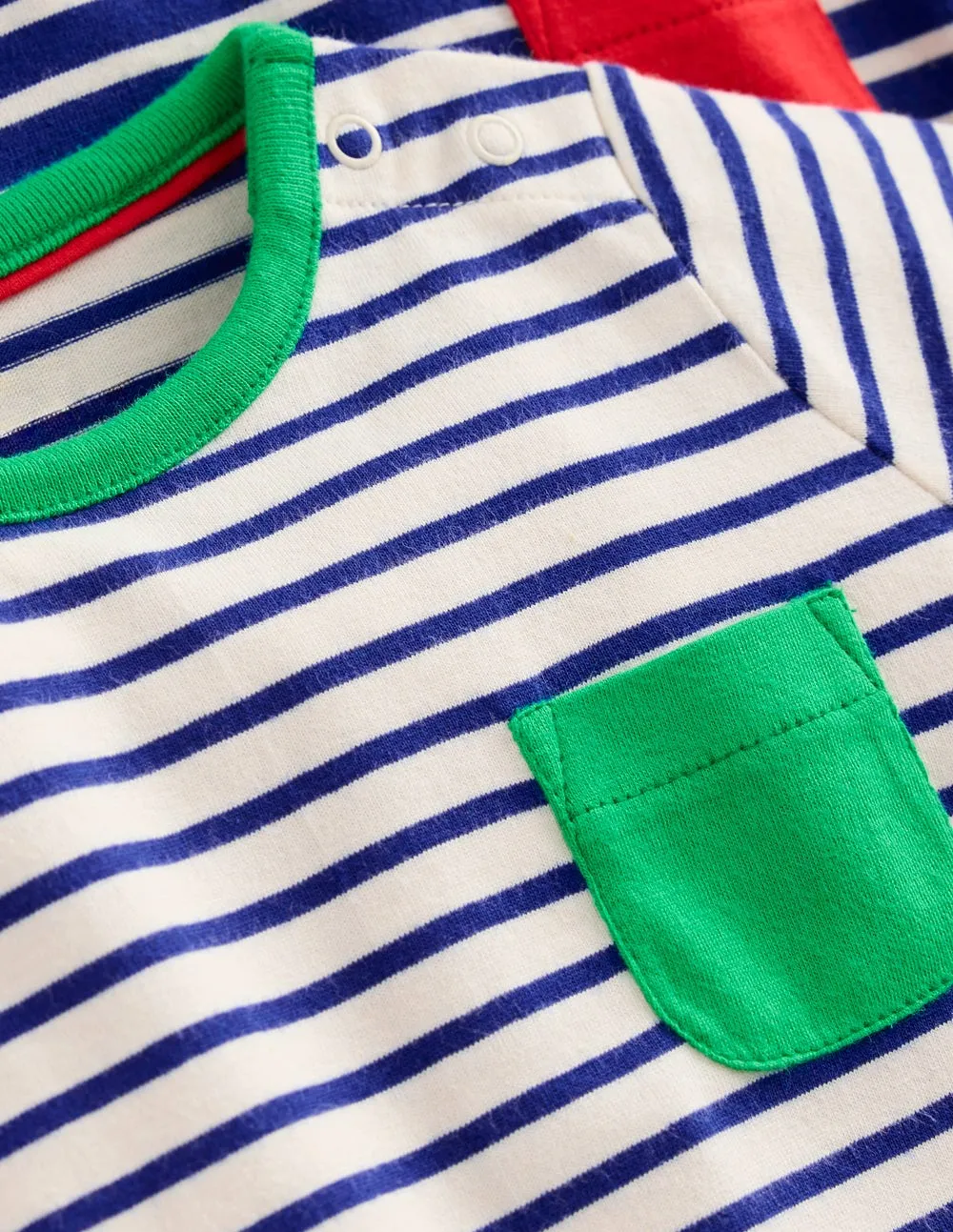 Twin Pack T-shirt-Blue/White Stripe Chic Look