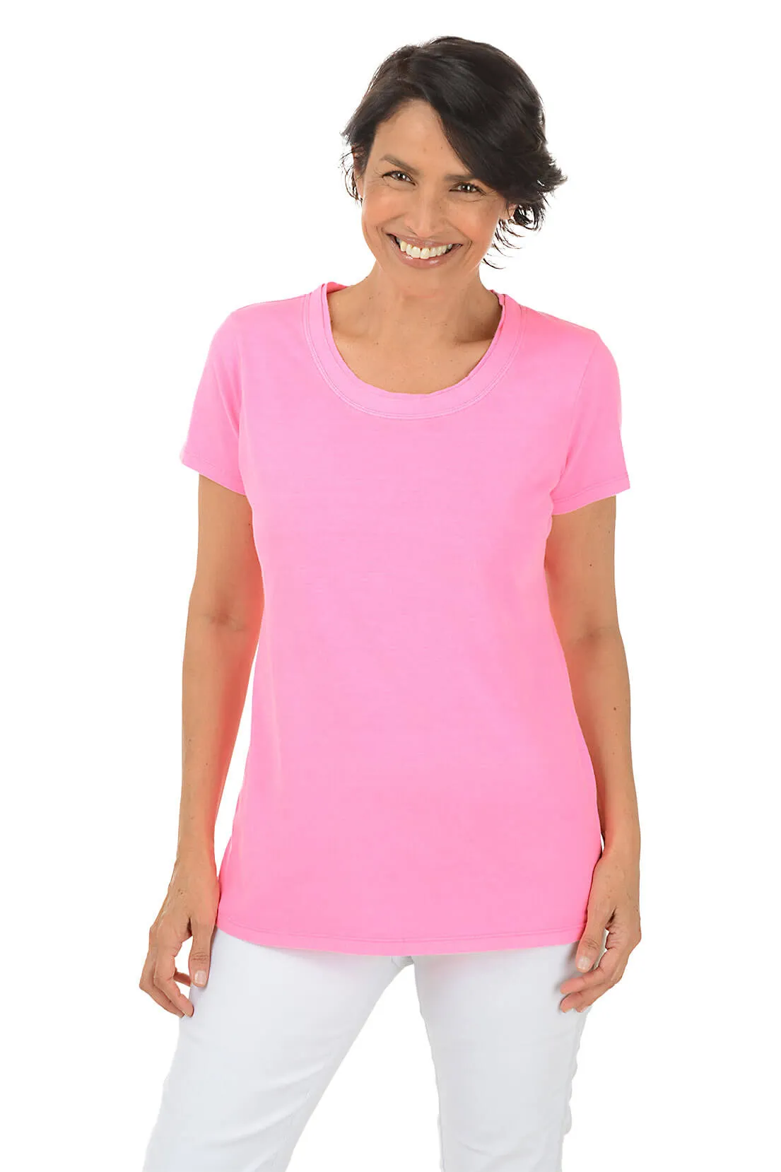 Classic Scoop Neck Tee CollapsibleFrame hypoallergenic material
