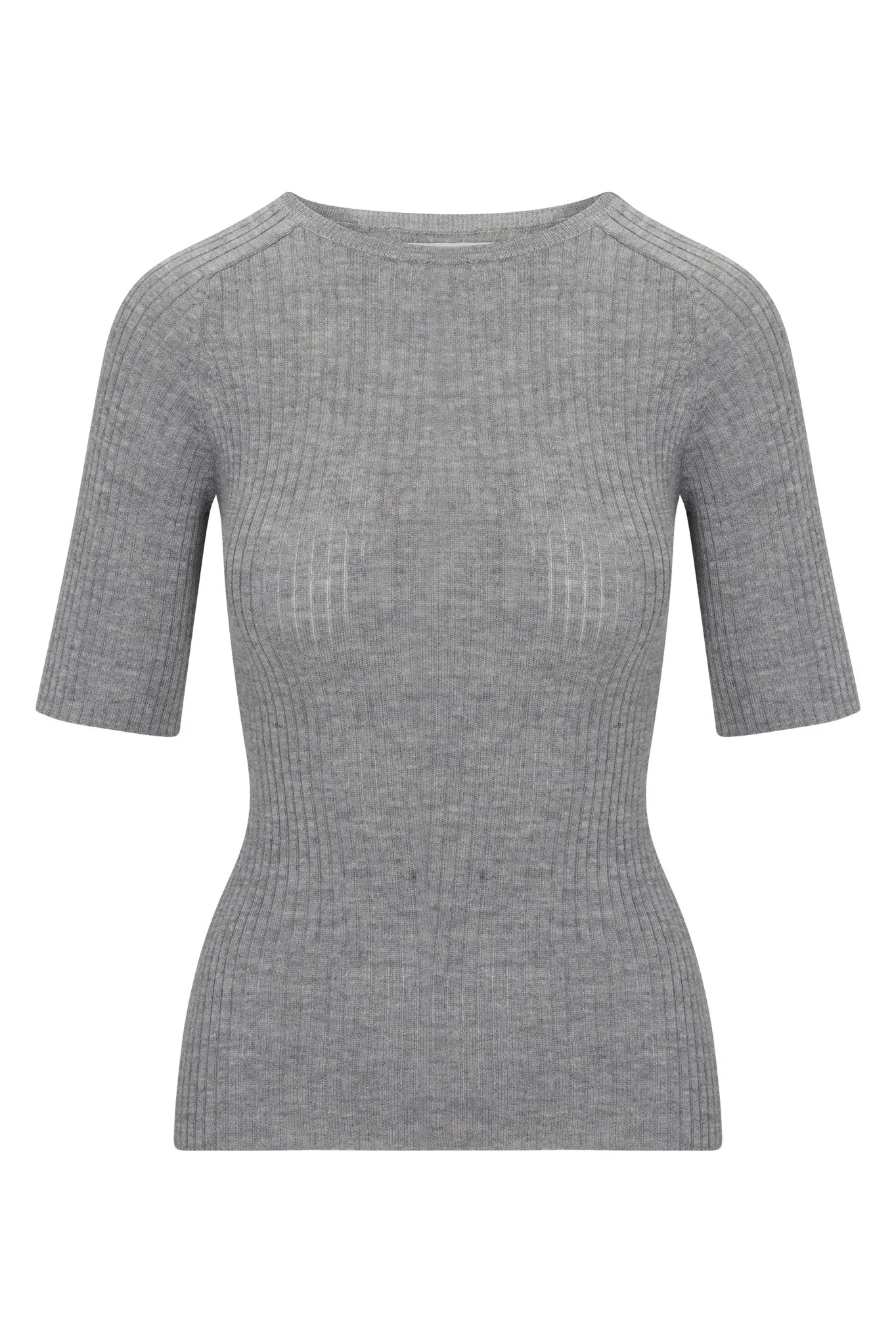 Thunder Cashmere Mid Sleeve Crewneck HighElasticity Thread Machine Washable Fabric