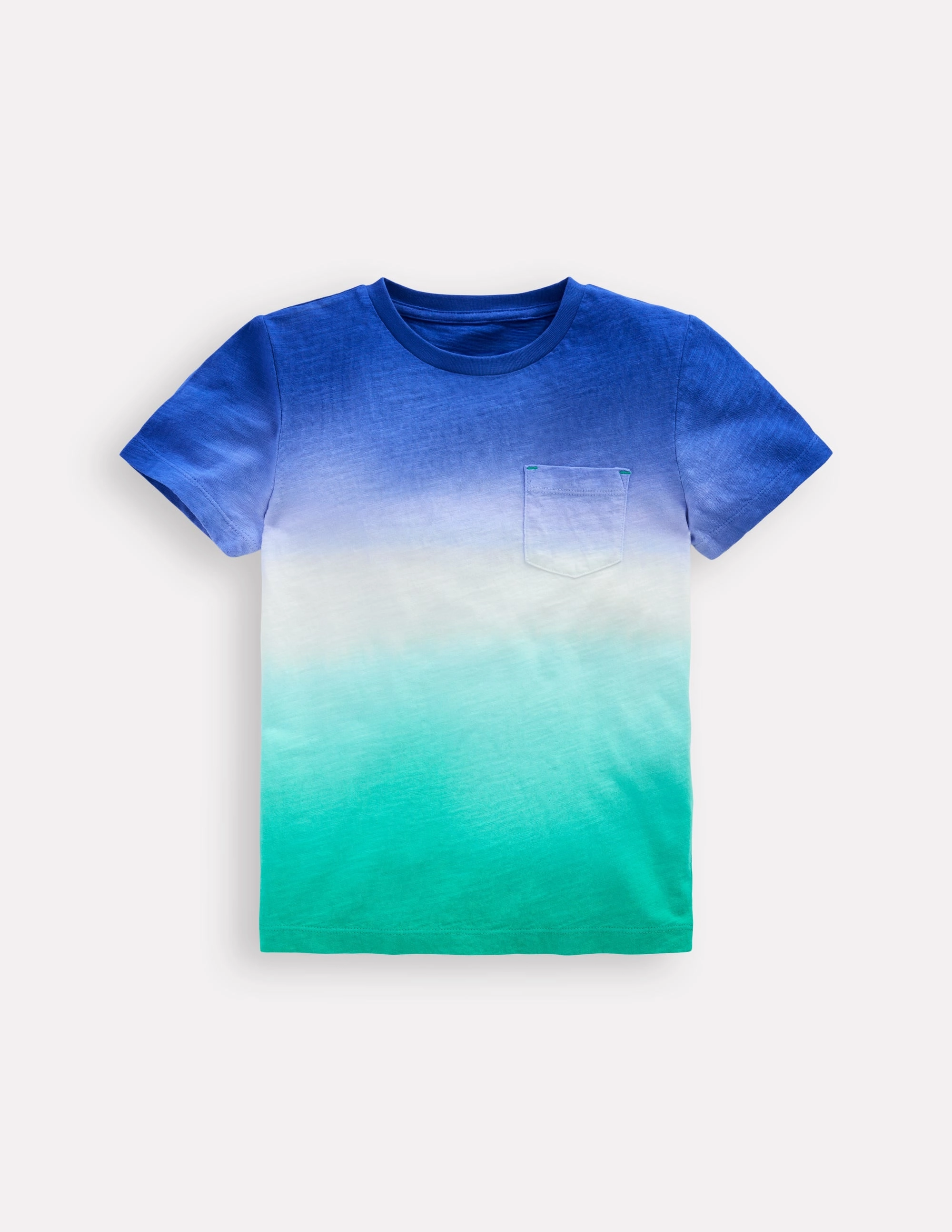 Tie Dye T-Shirt-Bright Blue /Aquamarine Blue Non Restrictive Mobility Unlined Design