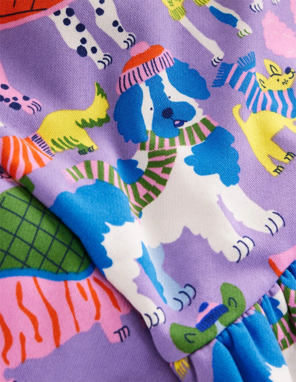 Event Mood Cosy Sweatshirt Dress-Eggshell Blue Cosy Dogs