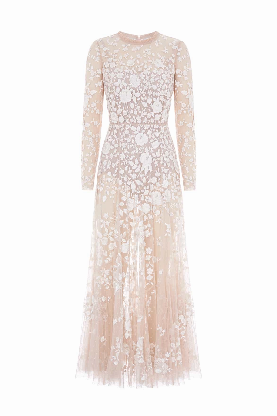 Rosa Sheer Ankle Gown Chic Casual Wear