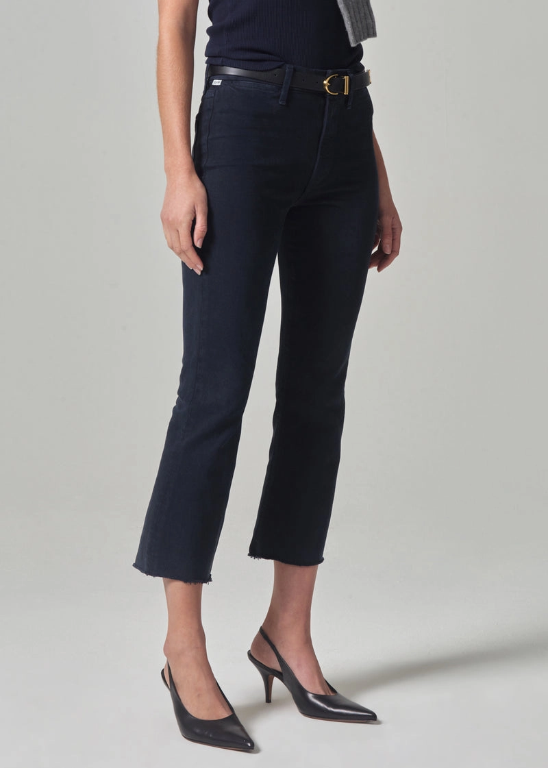 Go To Outfit High Quality Classic Wear Earthy Isola Cropped Trouser in Navy