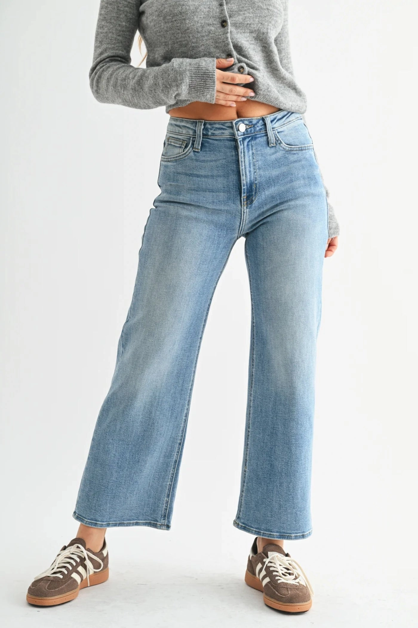 MONICA WIDE LEG JEANS Morning Stroll Stretch Go-To Garment