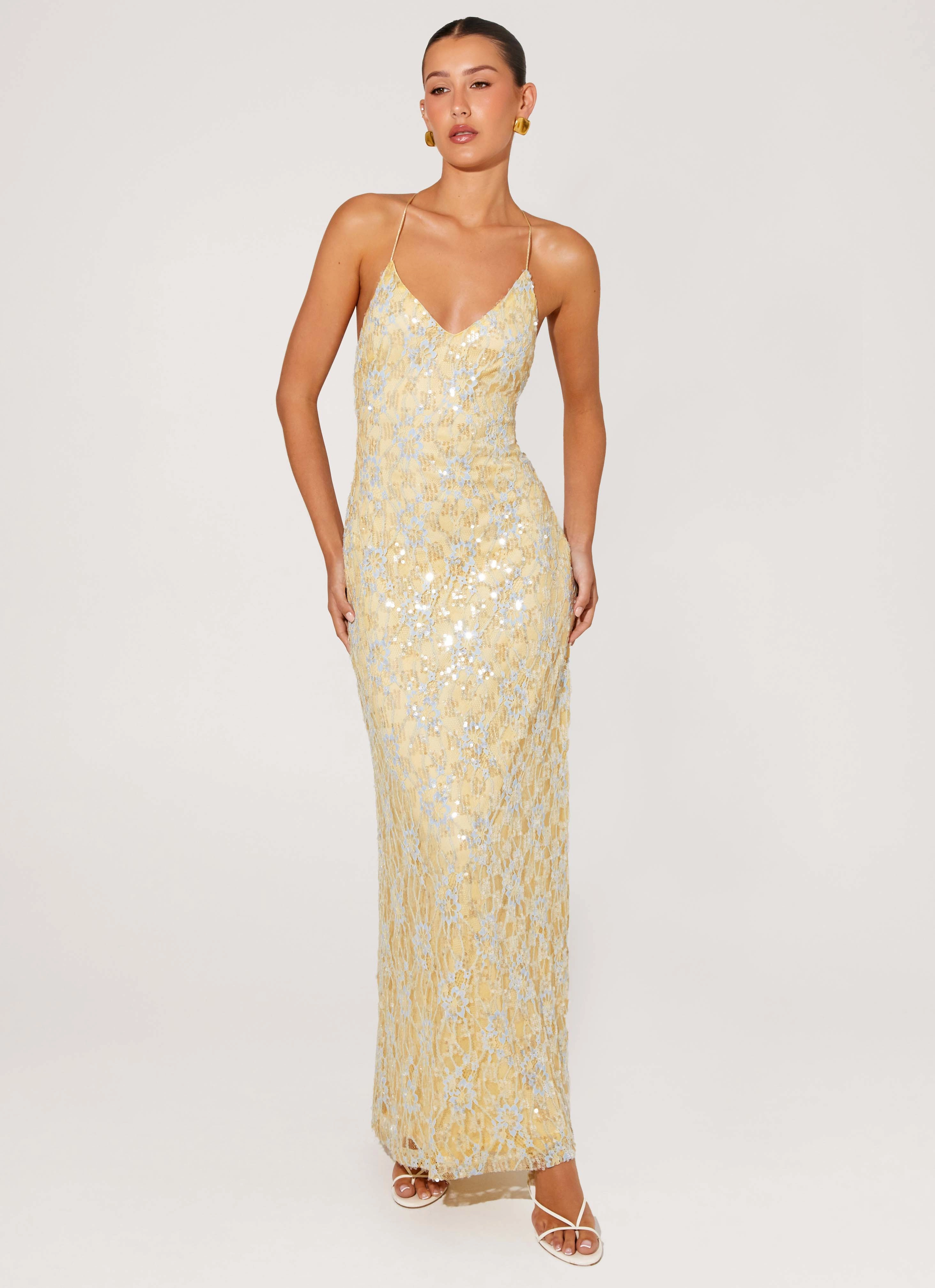 Truly Mine Maxi Dress - Yellow