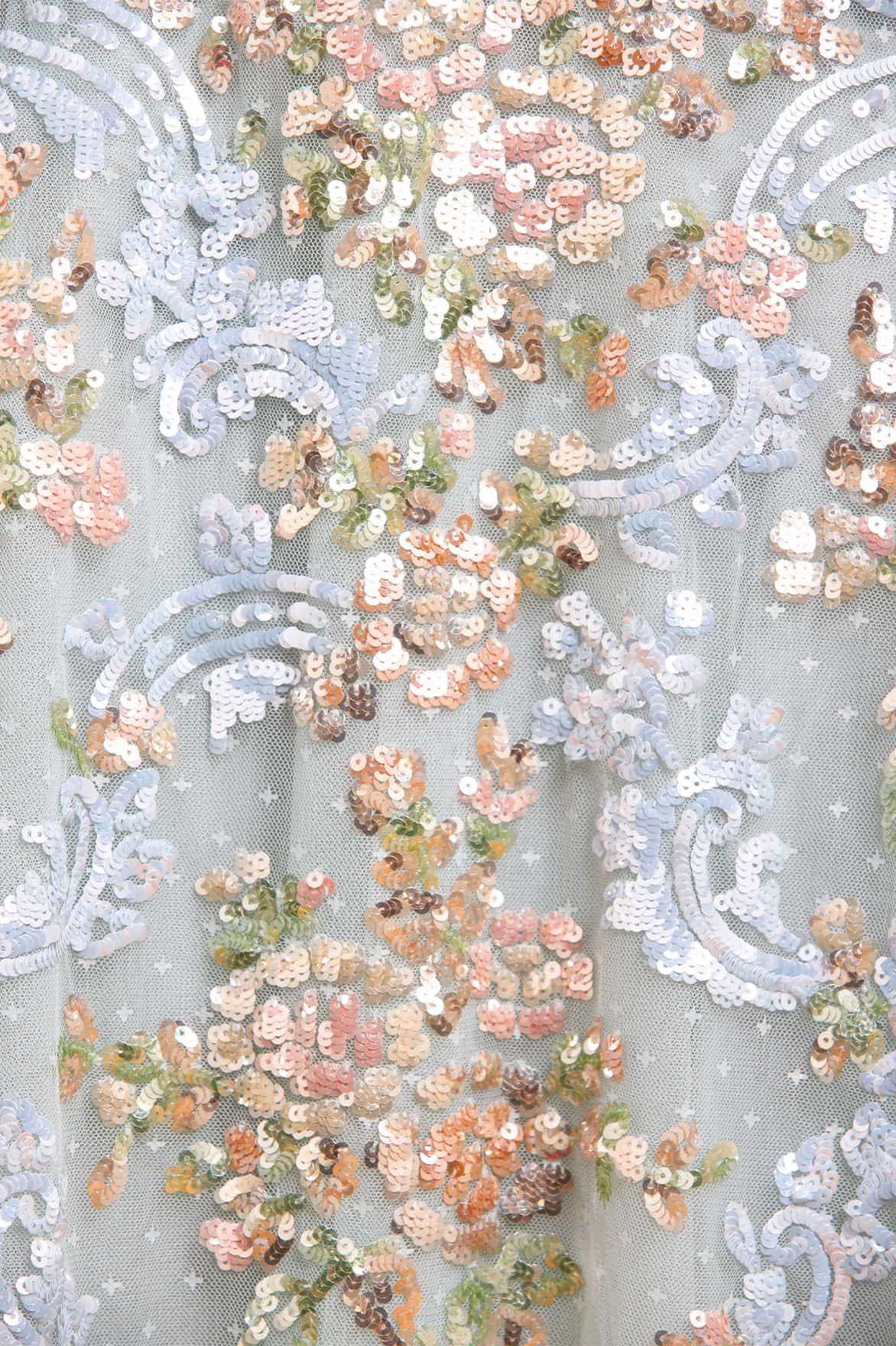 Grace Color Baroque Floral One-Shoulder Midaxi Dress