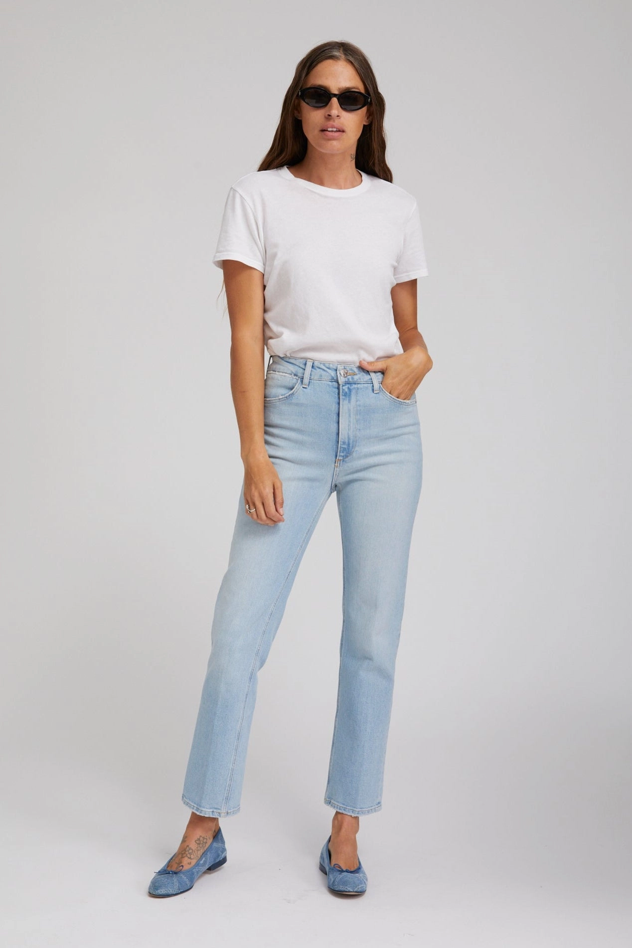 Soft Blended Fabric Joni Slim Boyfriend Denim