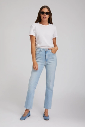 Soft Blended Fabric Joni Slim Boyfriend Denim