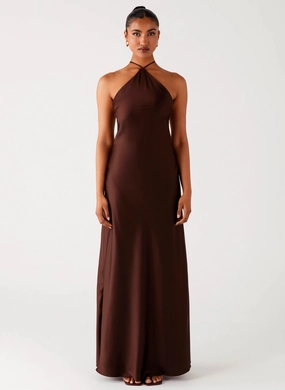 Tulama Maxi Dress - Chocolate