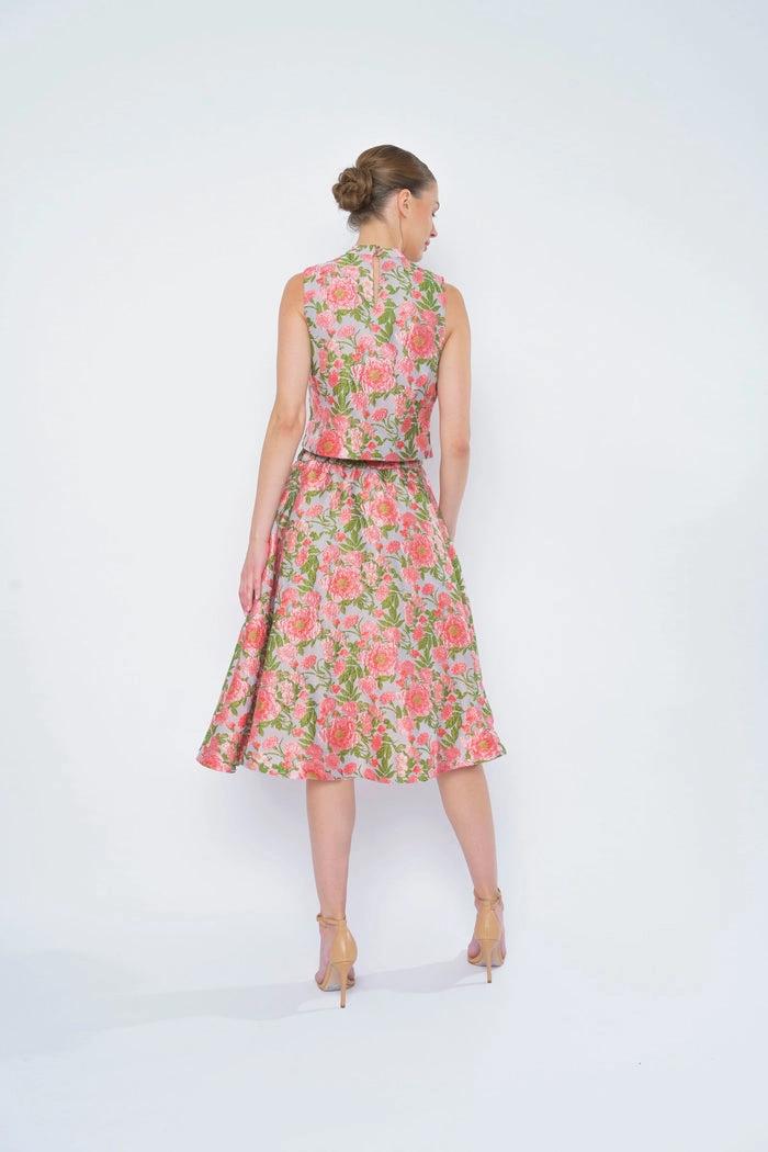 Soft Layers Neutral palette Tulip Skirt in Peach Begonia