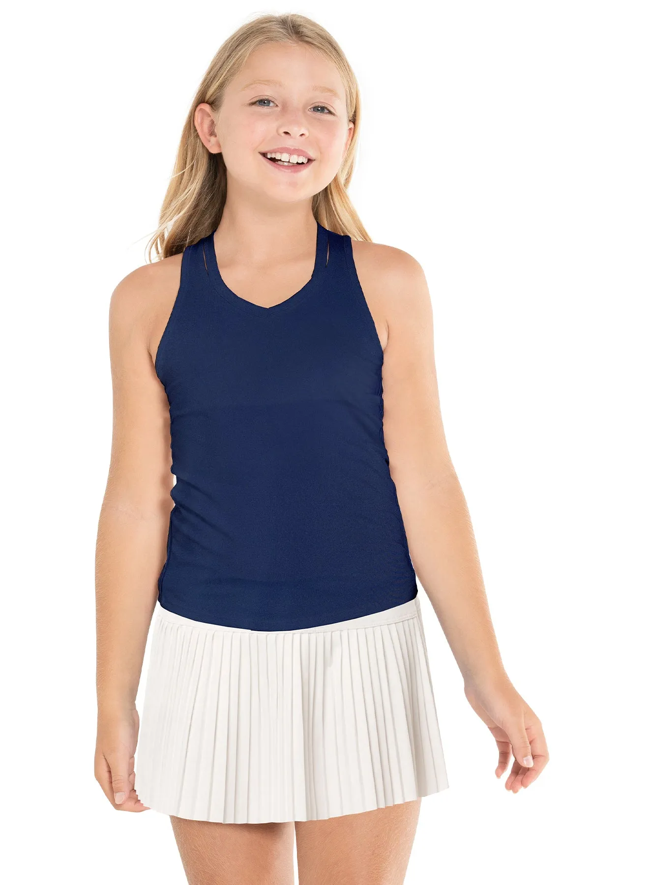 V-neck Cutout Tank Button Down Collar