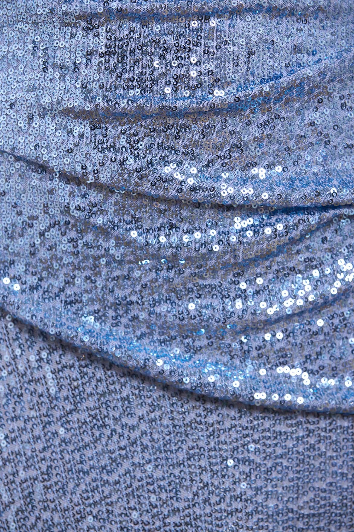 Embroidered Fabric Valentina Round Neck Gown