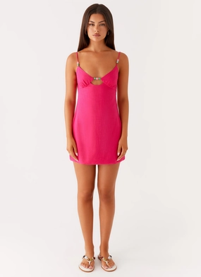 Vander Mini Dress - Fuchsia