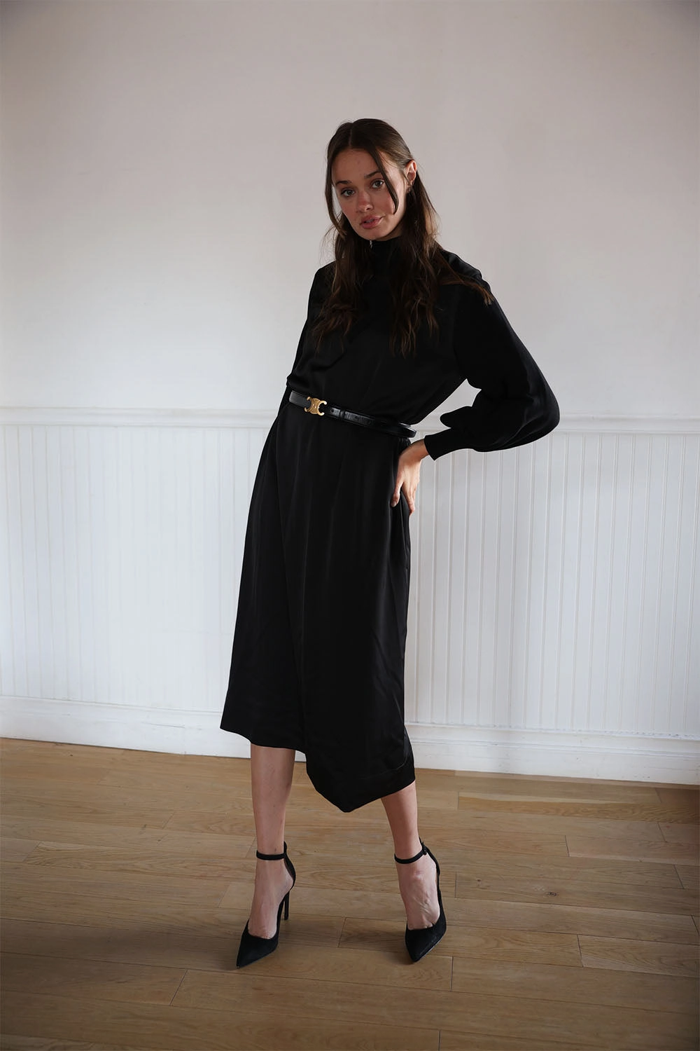 Vee Silk Knit Dress Travel-Pack