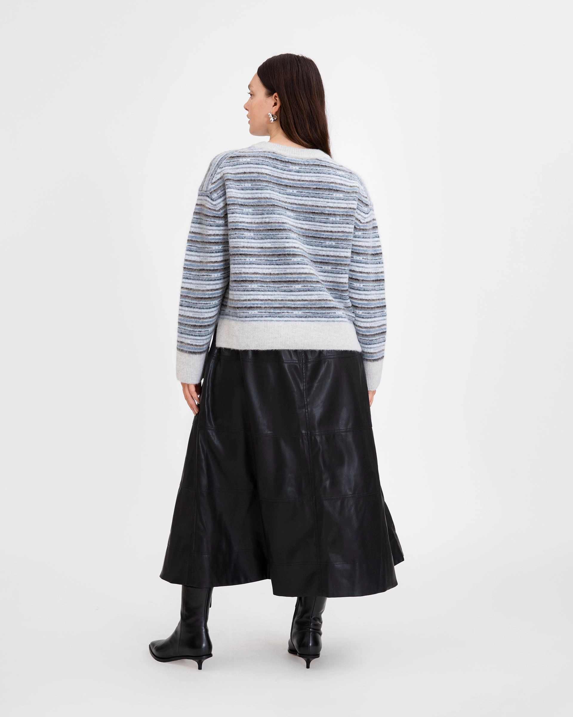 All Season Fit Fashion Layer Vegan Leather Hudson Skirt