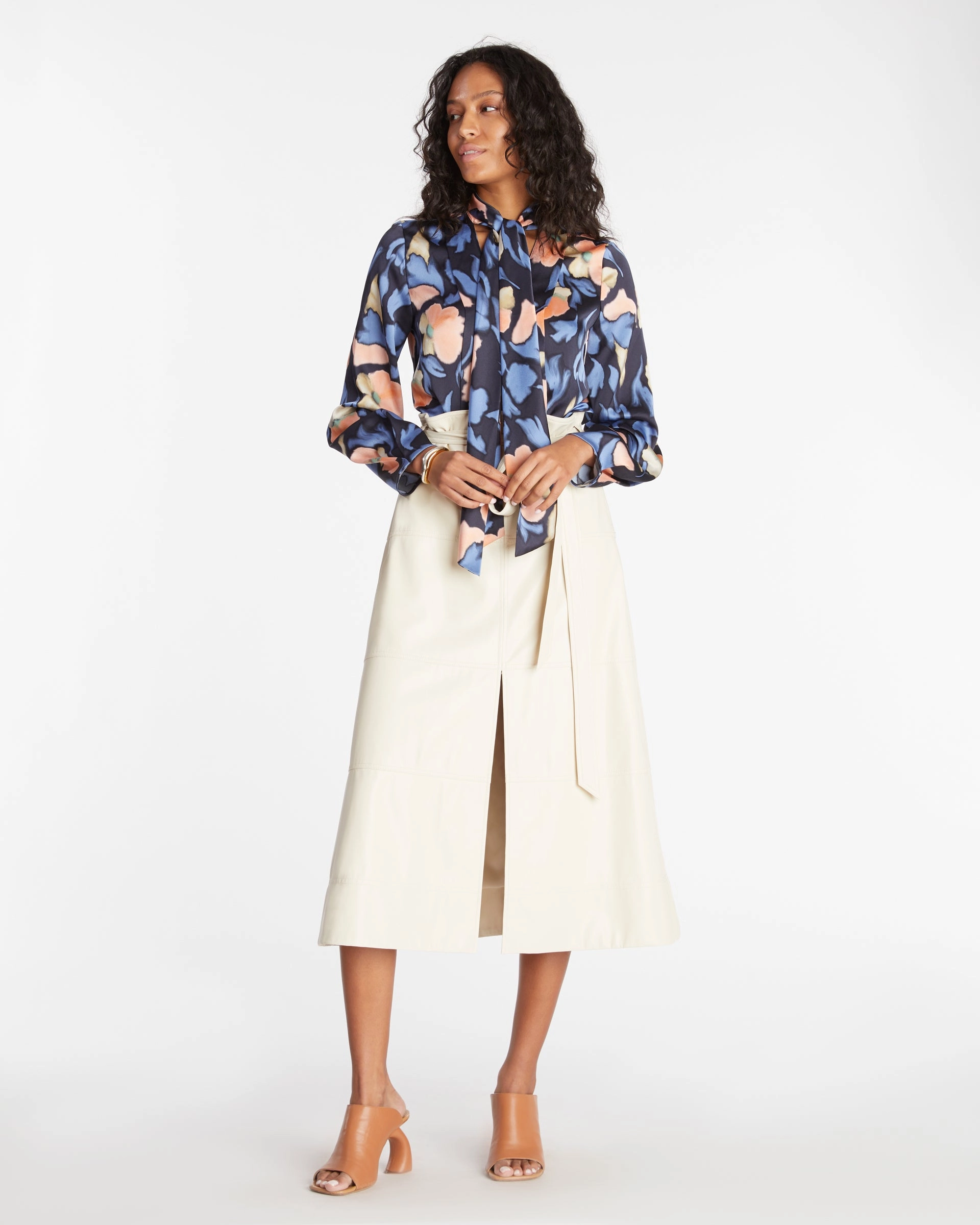 Breathable Design Vegan Leather Hudson Skirt