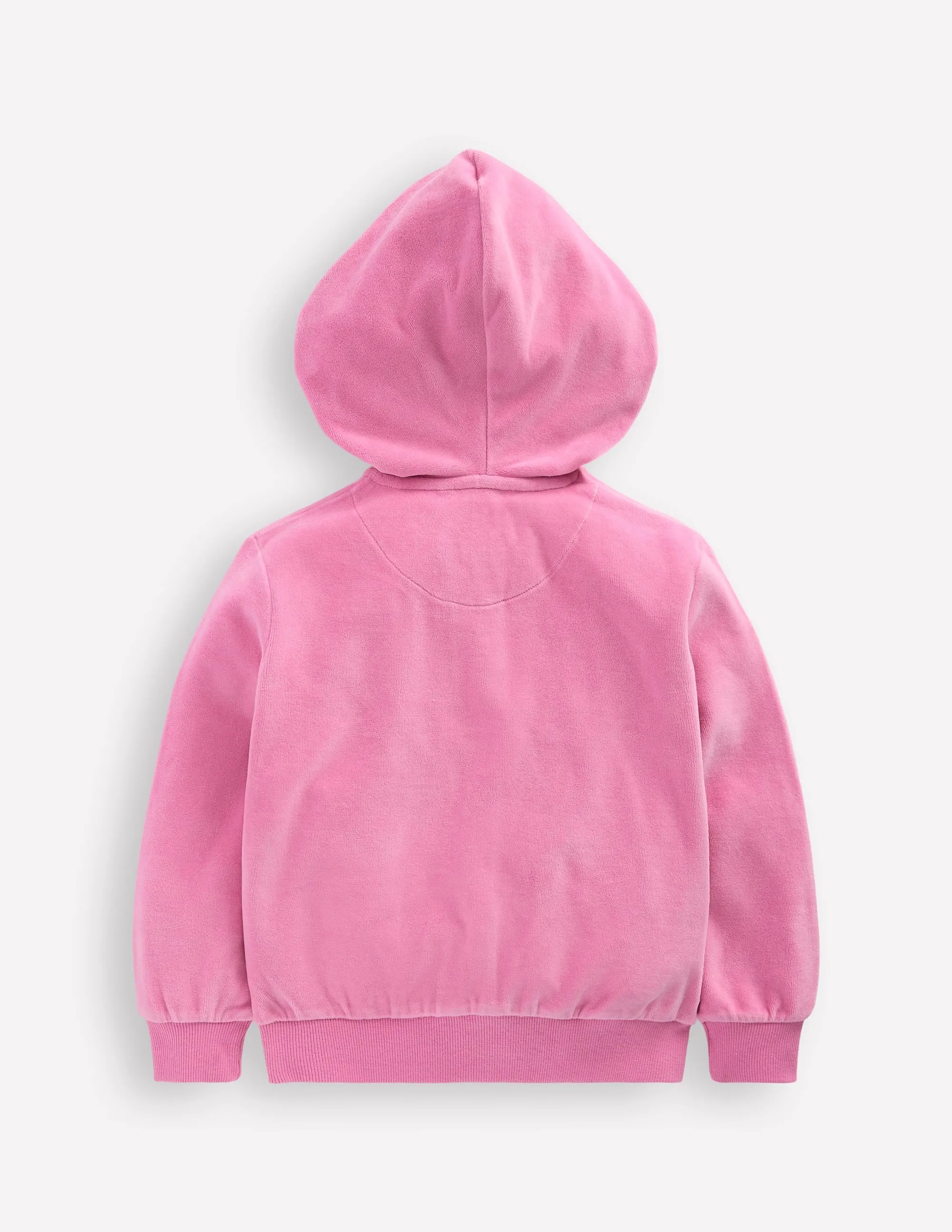 Versatile Fit Fresh Trend Velour Hoodie-Formica Pink