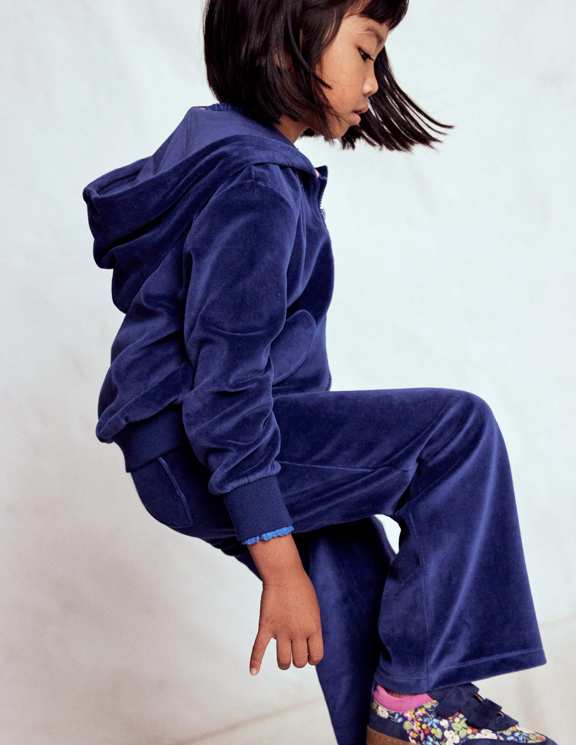 Velour Hoodie-Starboard Blue Reversible Design Concept