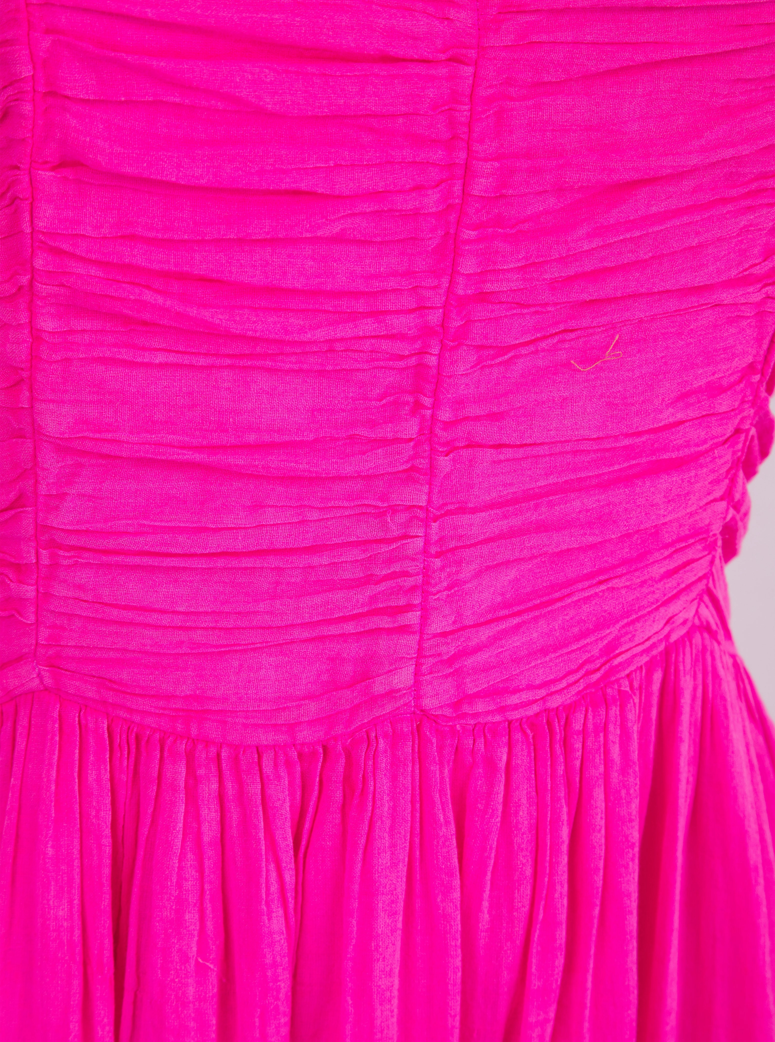 Urban Ease Smooth Design Boheme Dress Fuchsia