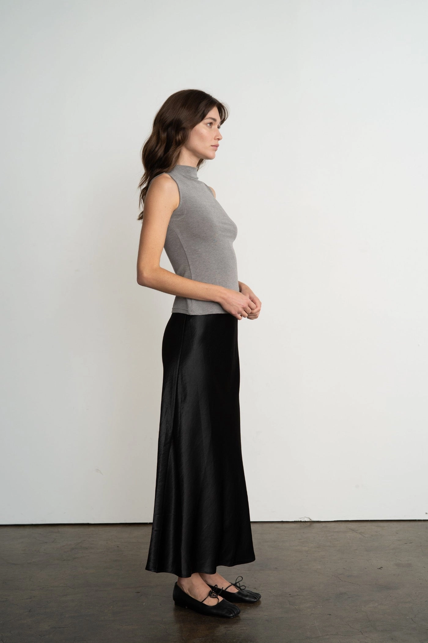 Casual Moments SABRINA SATIN LONG SKIRT