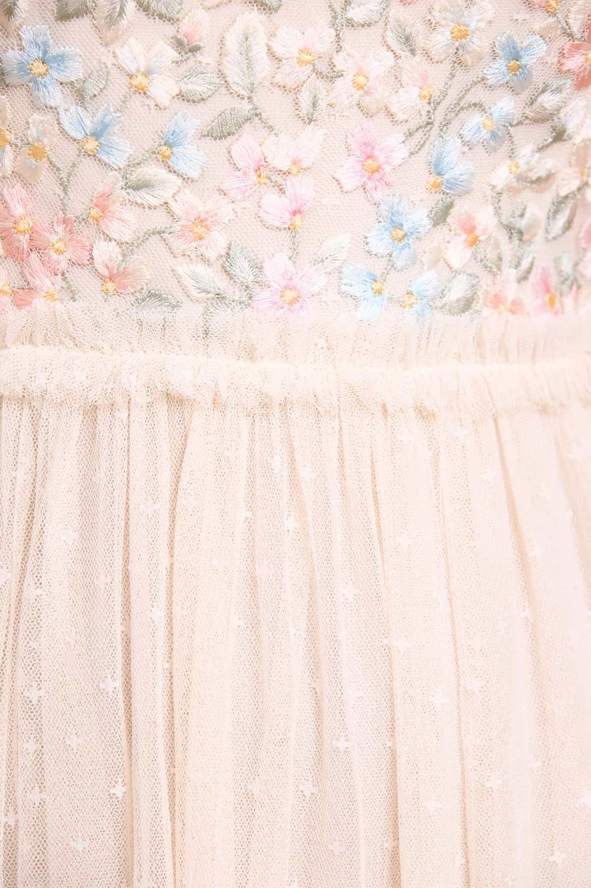 MoistureWickingTechnology Versailles Ditsy Bodice Ankle Gown