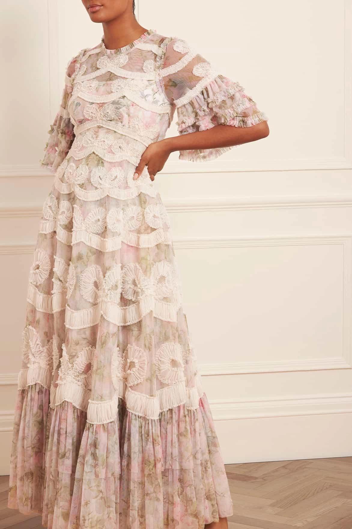 Rose Powder Ingrid Gown Refined Form Smart touch