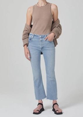 Utility Look Isola Mid Rise Cropped Boot- H Pocket in Lyric