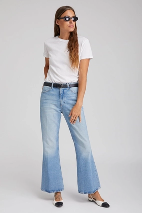 Odor Resistant Material Victoria Boyfriend Flare Denim