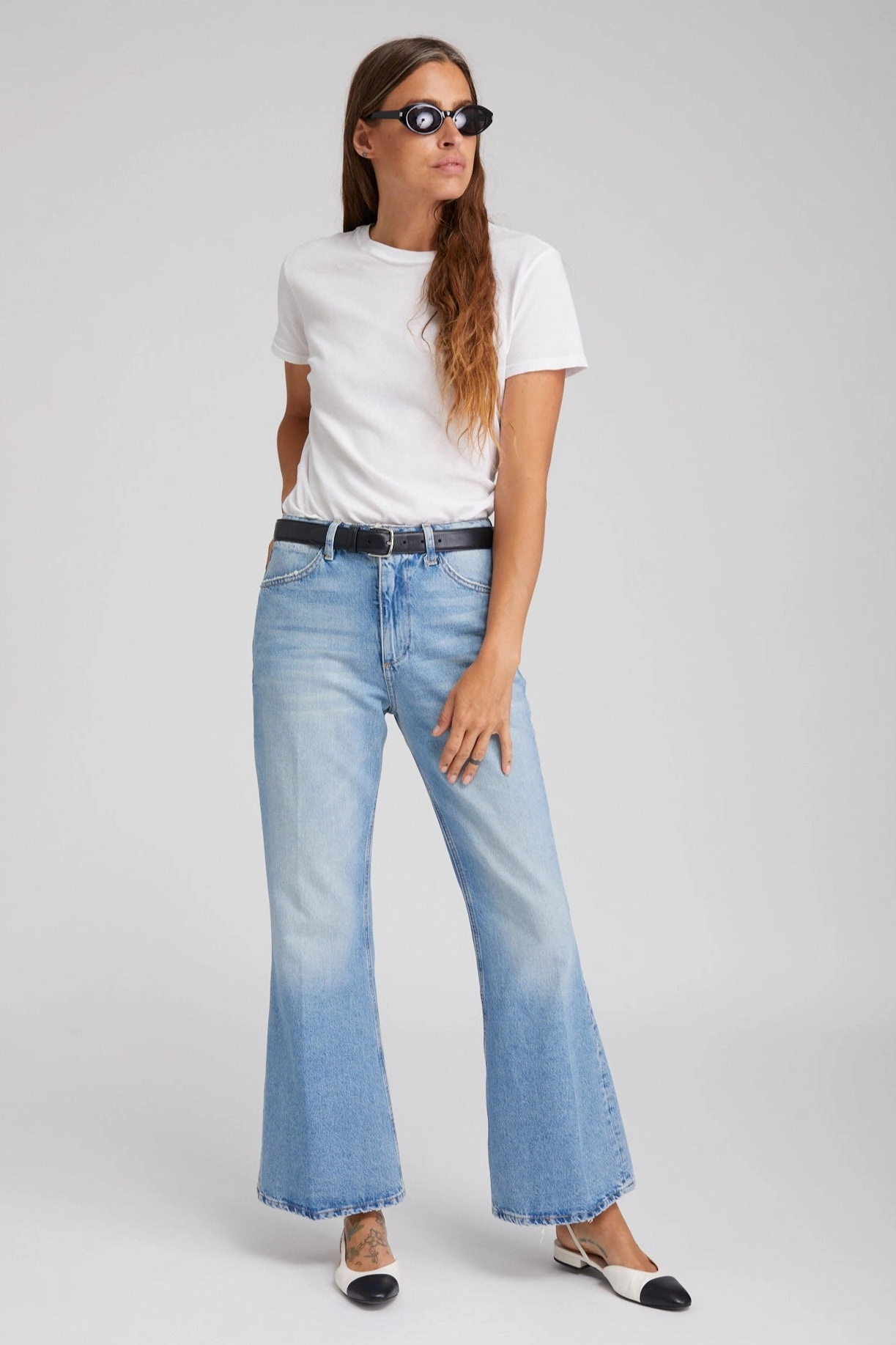 Odor Resistant Material Victoria Boyfriend Flare Denim