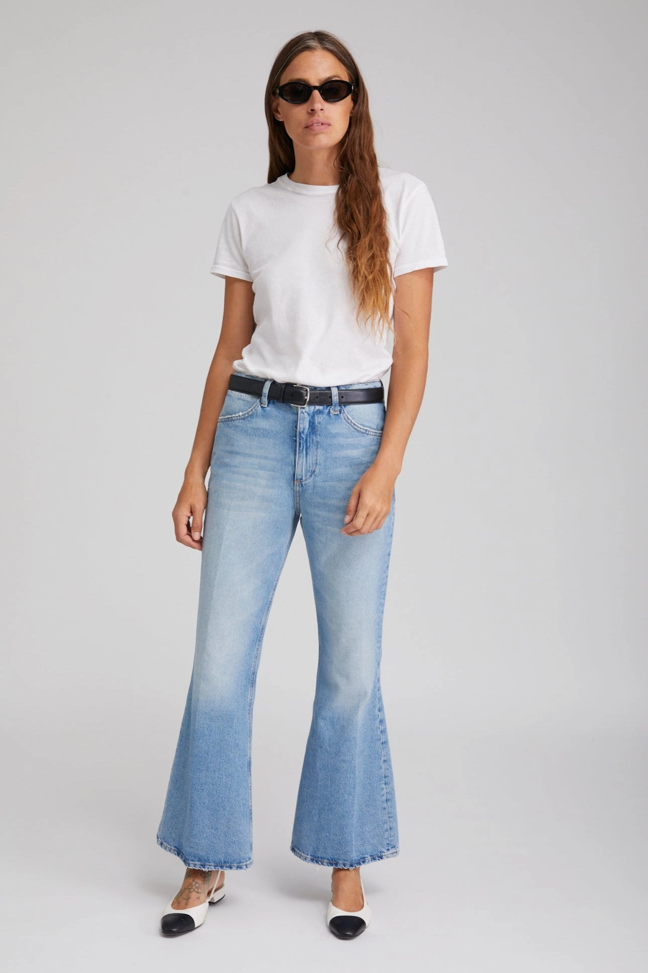 Moisture Control Technology Victoria Boyfriend Flare Denim