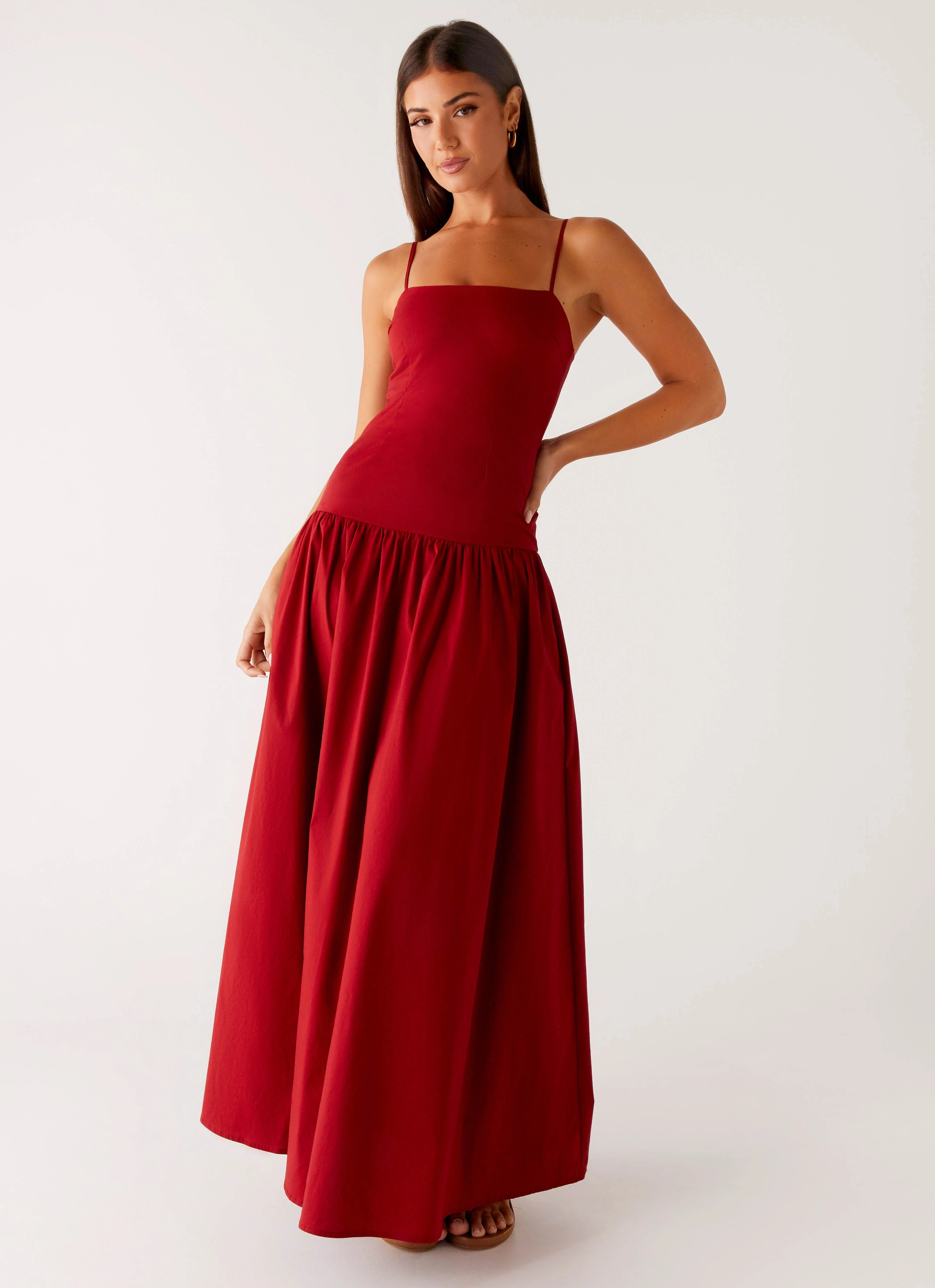 Vince Cami Maxi Dress - Deep Red