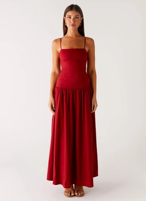 Vince Cami Maxi Dress - Deep Red