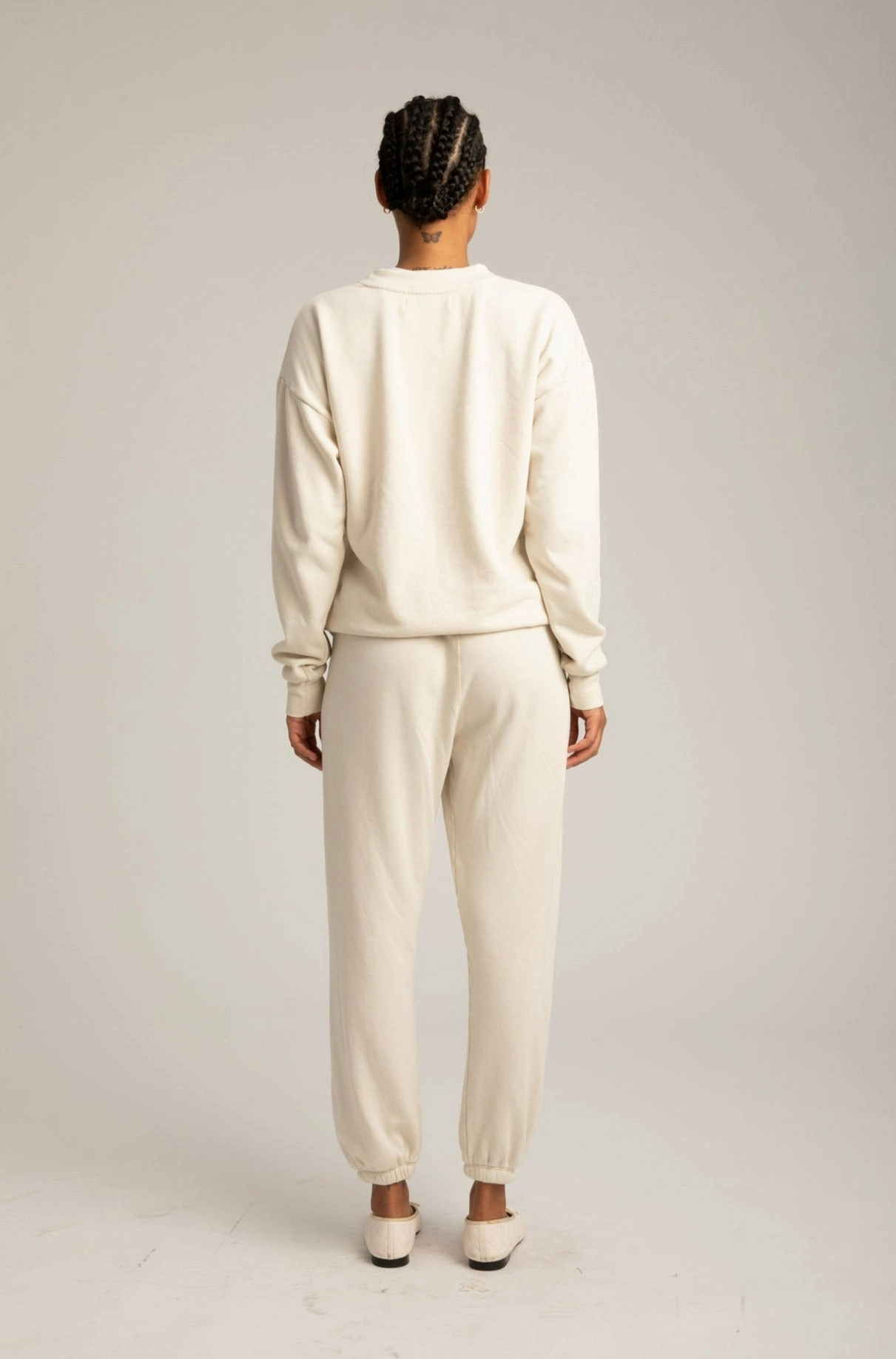 Quick Dry Performance Vintage White Logo Sweatpants