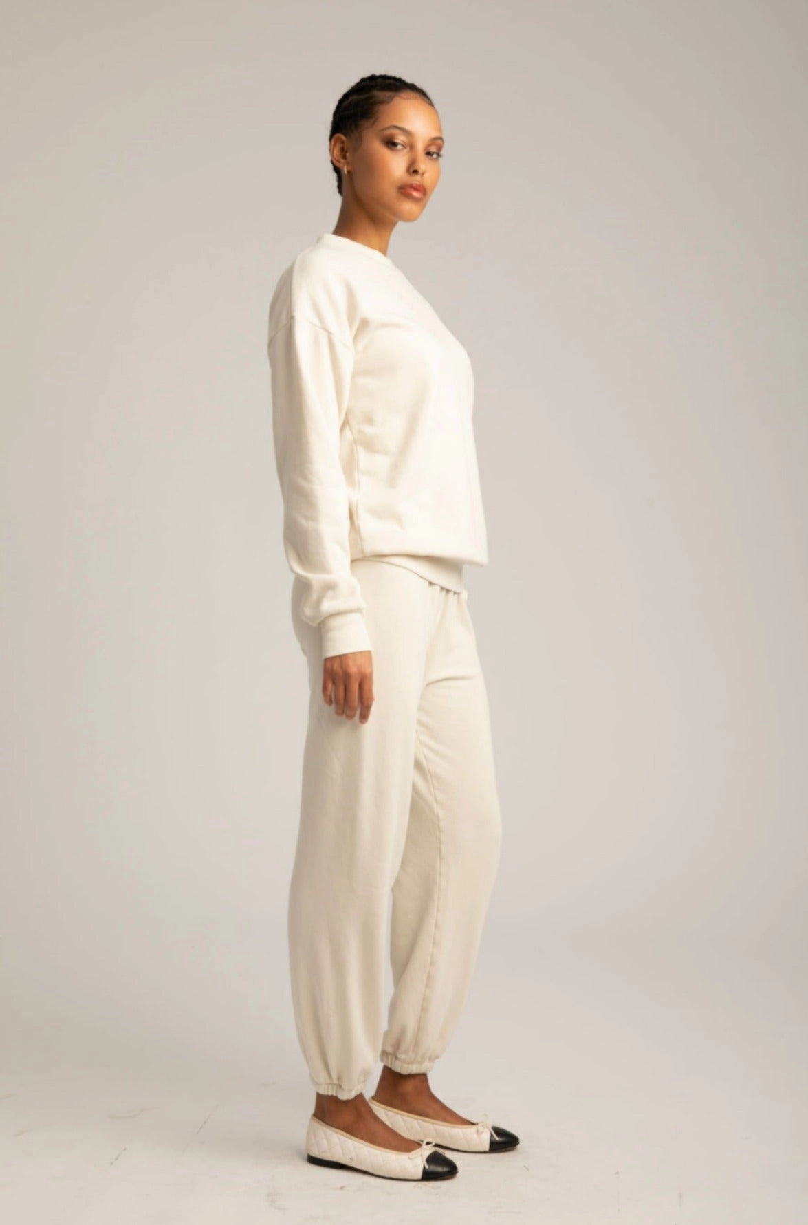 ButterSoftTexture Vintage White Logo Sweatpants