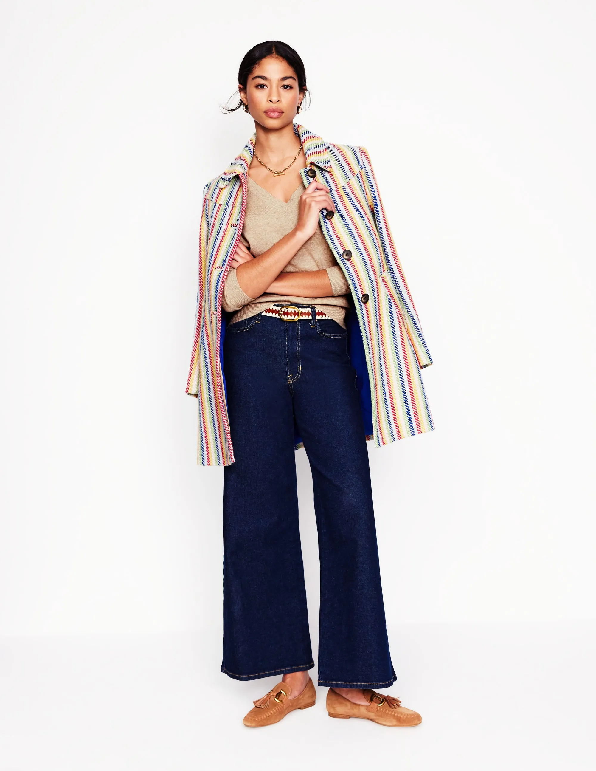 Eva Cashmere V-neck Jumper-Chinchilla Melange Cold Trend Street Ready